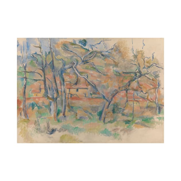Trees and Houses, Provence by Paul Cezanne by Classic Art Stall