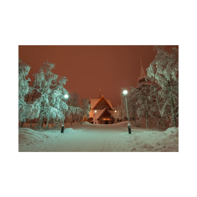 Kiruna Church in Winter by seaearthandsky