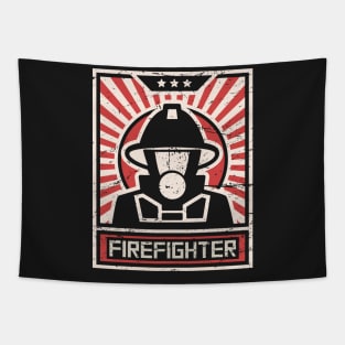 Firefighter – Propaganda Poster Tapestry