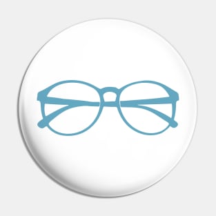 Blue Glasses Pin