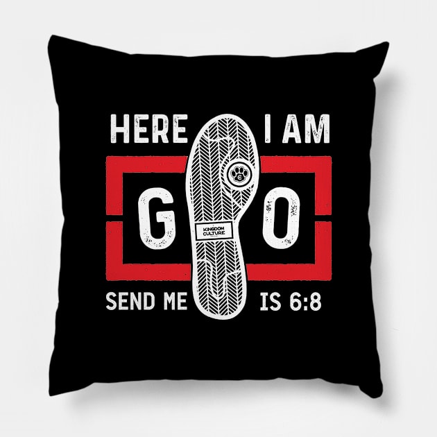 HERE I AM SEND ME Pillow by Kingdom Culture