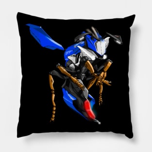 Yamaha R1 Wasp Blue Pillow