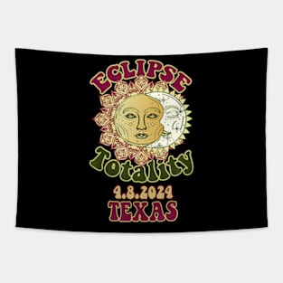 Texas Solar-Eclipse 2024 Path Of Totality Astronomy Eclipse Tapestry