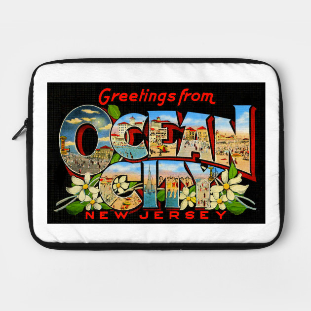 Greetings from Ocean City, New Jersey - Vintage Large Letter Postcard