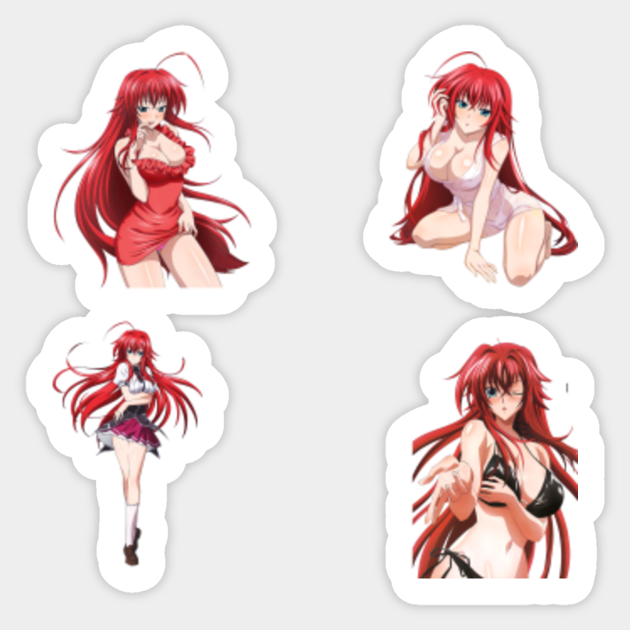 Rias Gremory Pack Of Sticker Highschool Dxd Pegatina Teepublic Mx