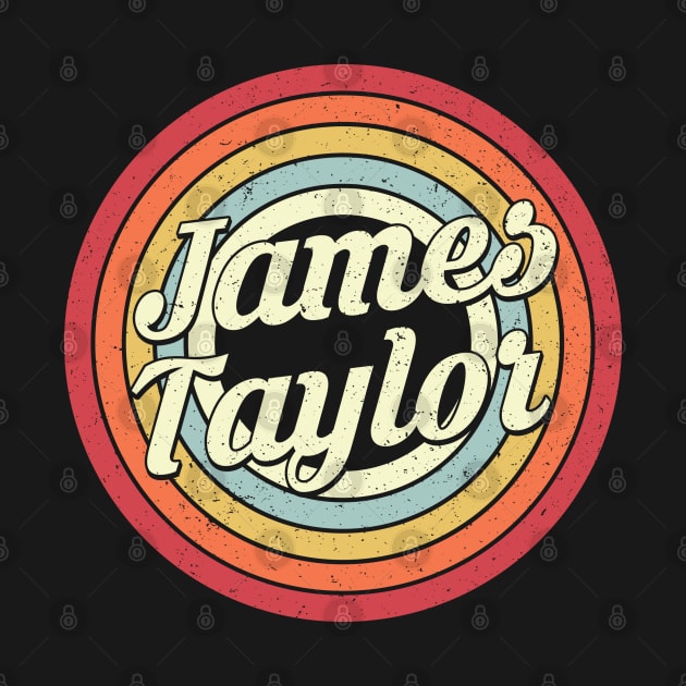 James Proud Name Retro Rainbow Tribute by Alien Landscape Store