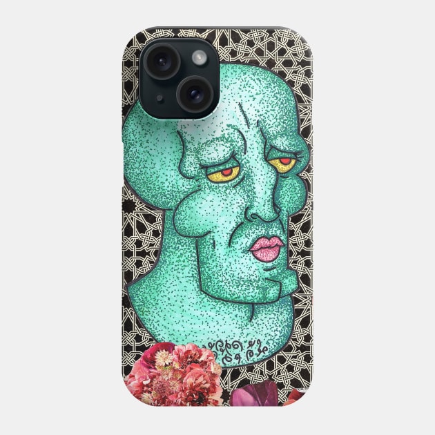 Handsome Squidward Phone Case by nannonthehermit