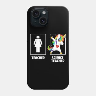 Science Teacher Unicorn Dabbing Funny T Shirt Gifts Dab Dabs Phone Case