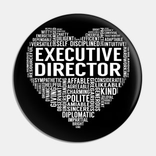 Executive Director Heart Pin