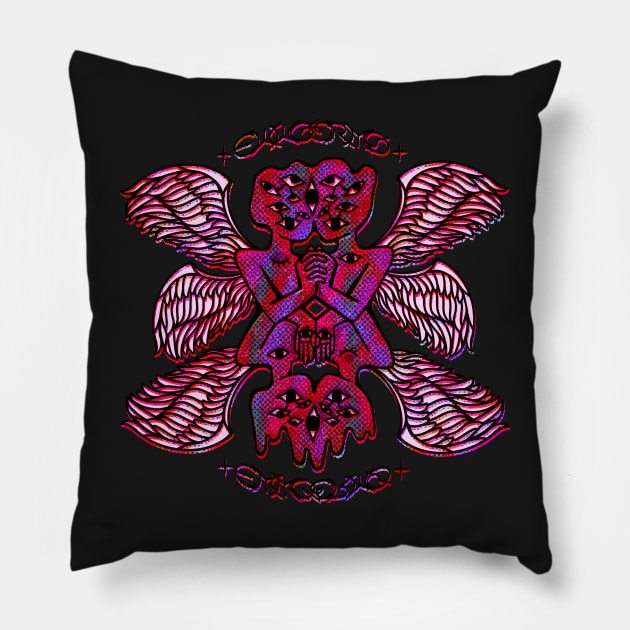 Angel of nightmares Pillow by EwwGerms