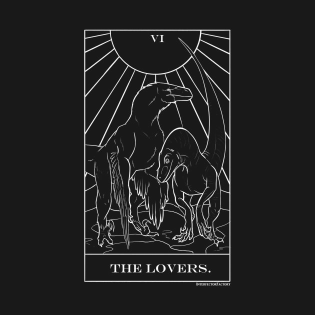 Lovers dinosaur velociraptor tarot by Interfector