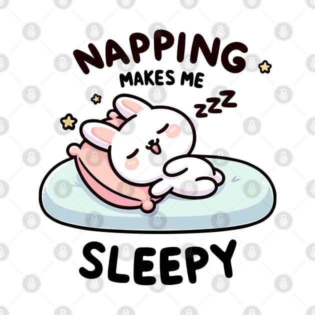 Napping Makes Me Sleepy. Cute bunny. by Nerd_art