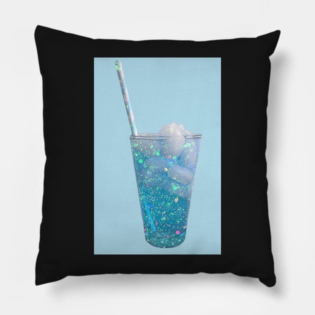 Glitter Lemonade No. 4 Pillow by asanaworld