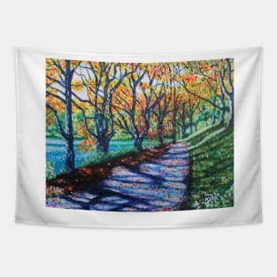 'Bass Lake in the Fall' Tapestry