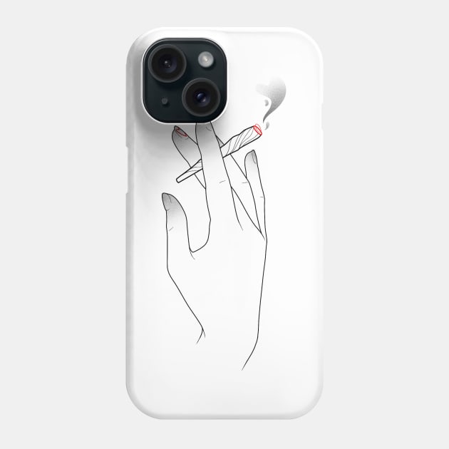 IN LOVING HANDS - smoke Phone Case by InkVee