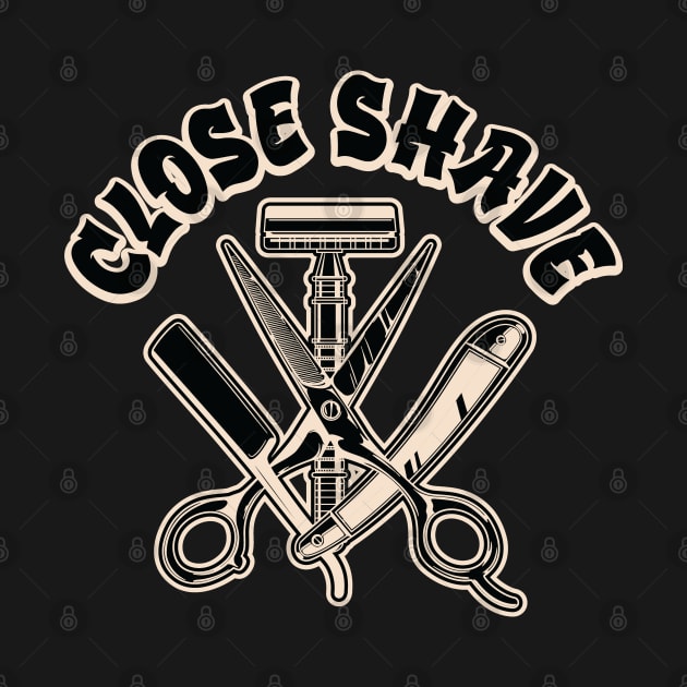 Close Shave - Barber Accessories Graphic by Graphic Duster