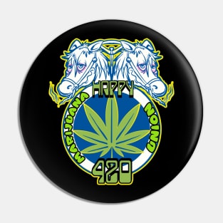 Marijuana Union 420 Pin