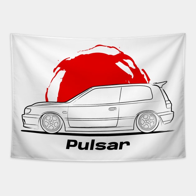 Sunny Pulsar Tapestry by turboosted