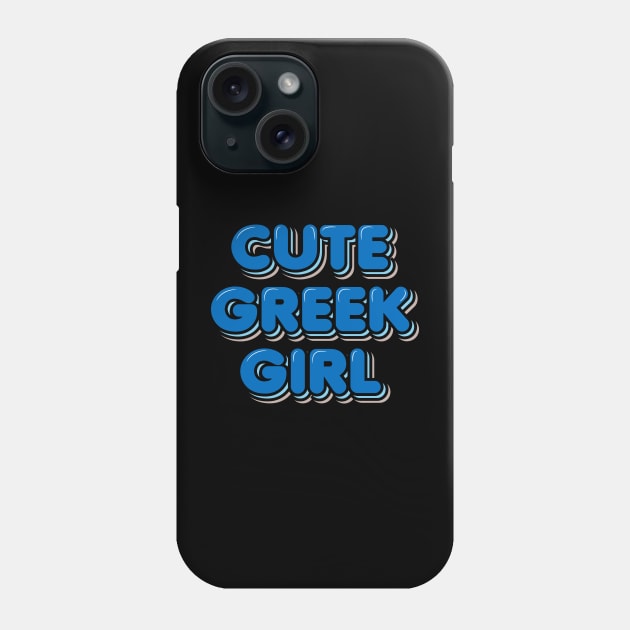 Cute Greek Girl Phone Case by ardp13