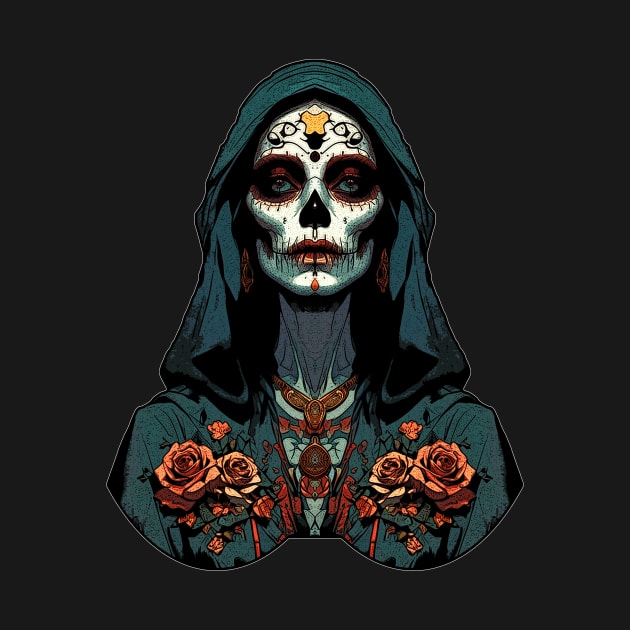 Retro Santa Muerte by metamorfatic