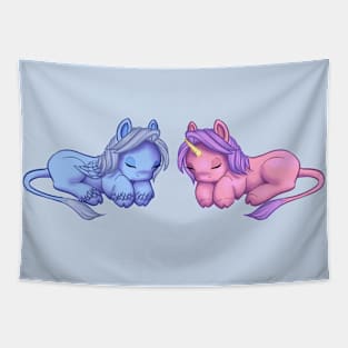 Sleepy Duo Tapestry