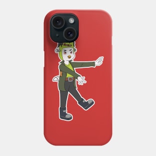 Top Wing Halloween Frankenstein Rod Phone Case