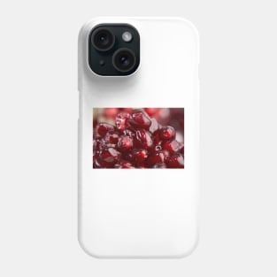 Macro of pomegranate seeds Phone Case