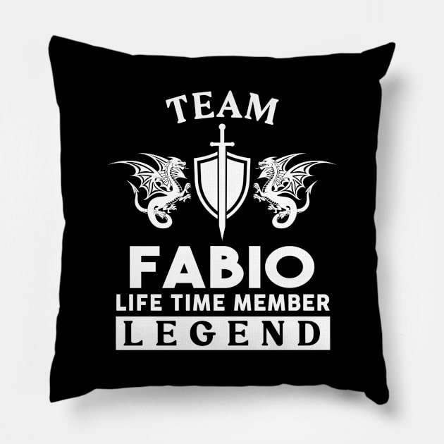 Fabio Name T Shirt - Fabio Life Time Member Legend Gift Item Tee Pillow by unendurableslemp118