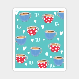 I love drinking tea Magnet