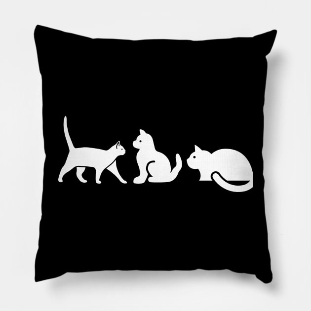 Cat lover, Gift for her, Cat lover gift, Girlfriend gift Pillow by kknows