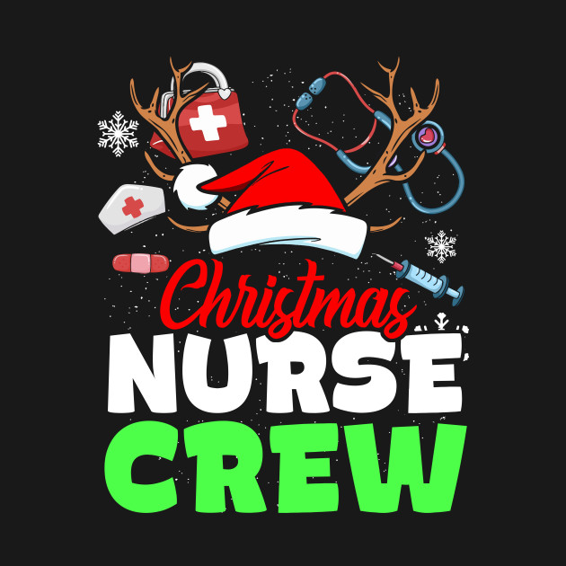 Disover Christmas Nurse Crew Practitioners Cute Gift RN LPN - Christmas Nurse - T-Shirt
