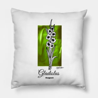 August birth flower - gladiolus Pillow