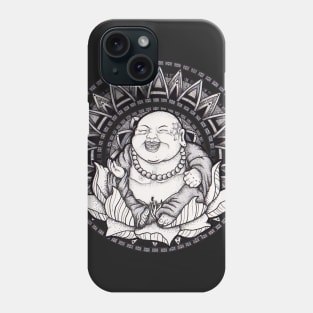 Happy Buddha Mandala - in tie dye or solids Phone Case