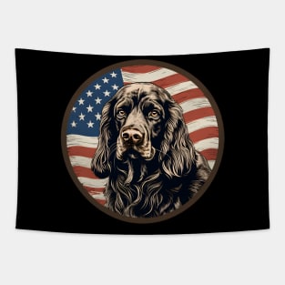 Patriotic Sussex Spaniel Tapestry