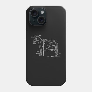 Horse anatomy Phone Case