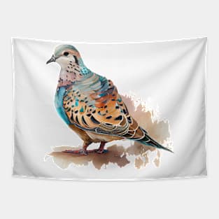 Turtle Dove Watercolor Tapestry