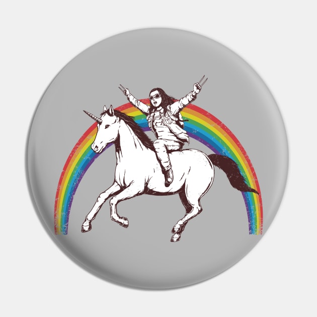 X-treme Unicorn Ride Pin by pigboom