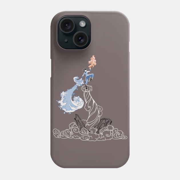 The Legend of Korra - brown background Phone Case by ggiuliafilippini