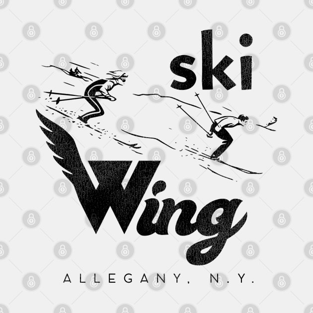 Vintage Defunct Ski Wing Allegany New York by darklordpug