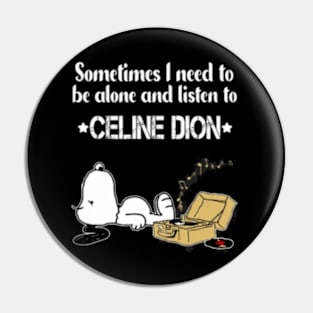 Celine Dion // Aesthetic Vinyl Record Vintage // T-Shirt Pin