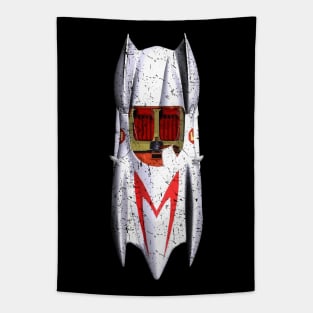 Speed Racer - Mach 5 Car Top - Vintage Retro Distressed Tapestry