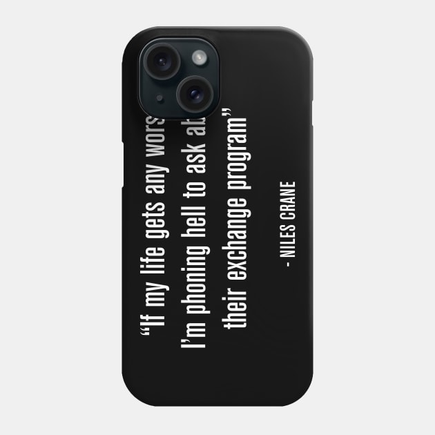 Niles Crane Shirt Phone Case by Craftee Designs