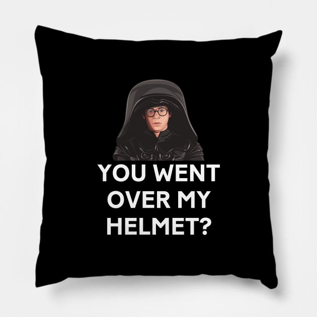 You went over my helmet? Pillow by BodinStreet