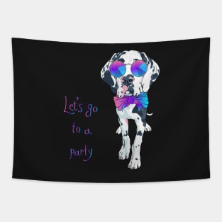 Harlequin Great Dane Puppy Tapestry