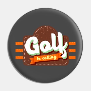 golf is calling retro style Pin