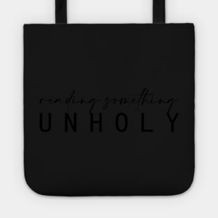 Reading Something Unholy Book Lover Sticker Bookish Vinyl Laptop Decal Booktok Gift Journal Stickers Reading Present Smut Library Spicy Reader Read Tote