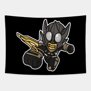 Kamen Rider Punch Hopper Chibi Style Kawaii Tapestry