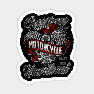 Custom Motorcycle Heartbeat Magnet