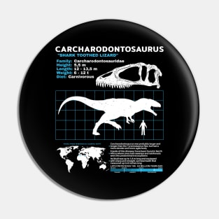 Carcharodontosaurus Fact Sheet Pin