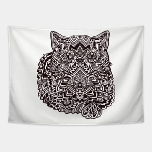 Cat Mandala Tattoo Tapestry